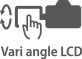 LCD orientabile