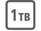 1 TB di spazio di archiviazione