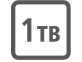 1 TB di spazio di archiviazione