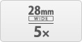 5x optical zoom with wide-angle