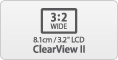 Large bright screen for clear viewing
