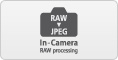 Edit and process RAW images in camera