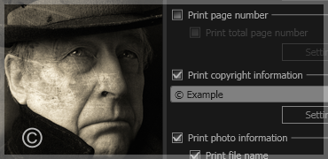 text printing